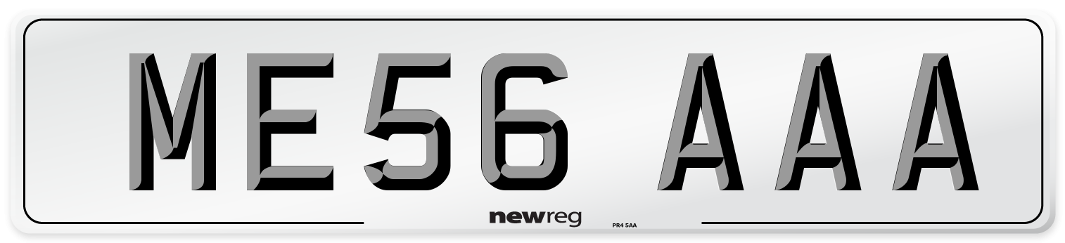 ME56 AAA Number Plate from New Reg
